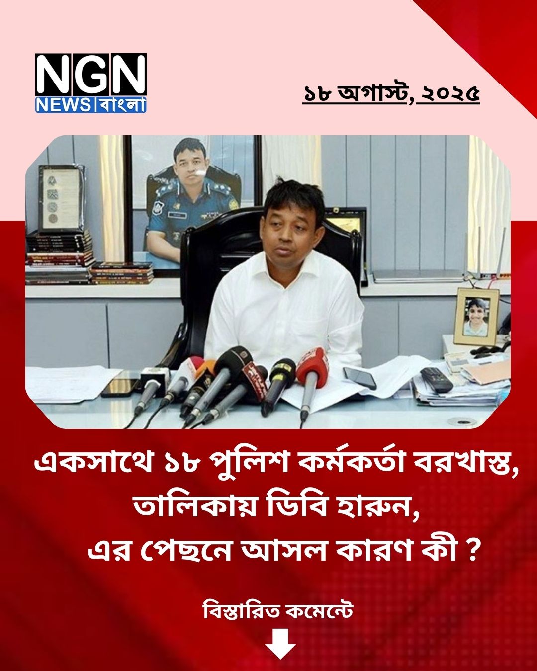 ডিবি হারুনসহ ১৮ পুলিশ বরখাস্ত